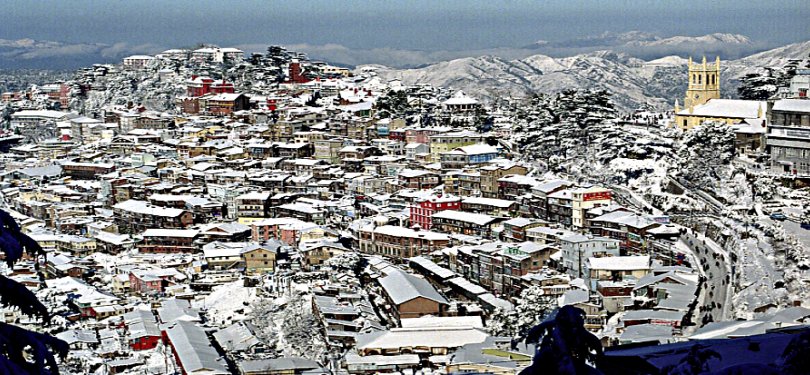 Shimla aerial view