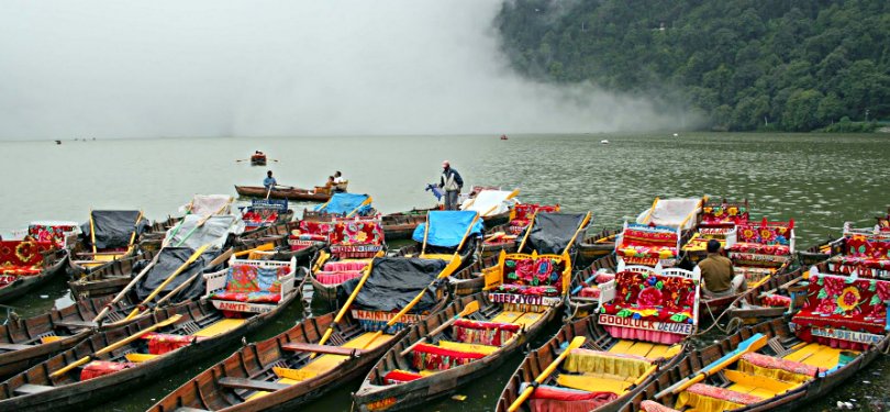 Boating in Naini Lake